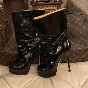 ‼️ YSL ‼️ sexiest patent leather boots